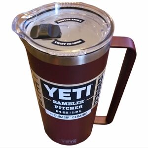 YETI Rambler 64 oz Pitcher WID WINE RED. NWT
